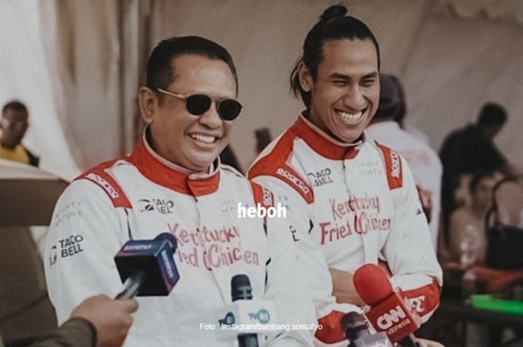Ketua MPR Bambang Soesatyo dan Sean Galael Crash saat Rally di Meikarta