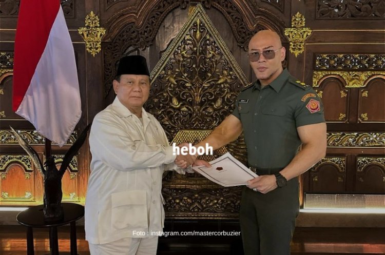 Deddy Corbuzier Terima Pangkat Letnan Kolonel Tituler TNI AD