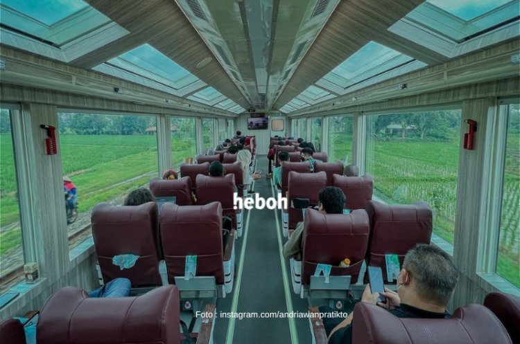 Kereta Panoramic Pertama di Indonesia Sudah Mulai Beroperasi