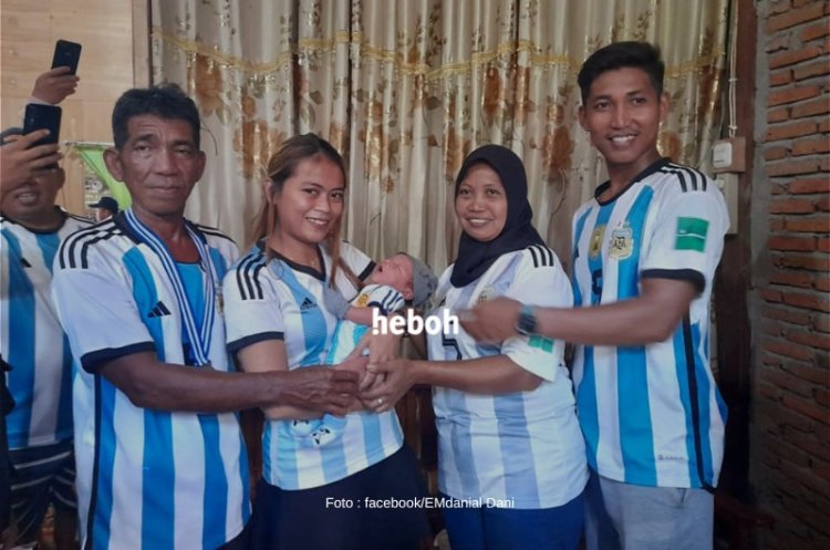 Viral, Fans Argentina Asal Indonesia Beri Nama Cucunya ‘Muhammad Messi’