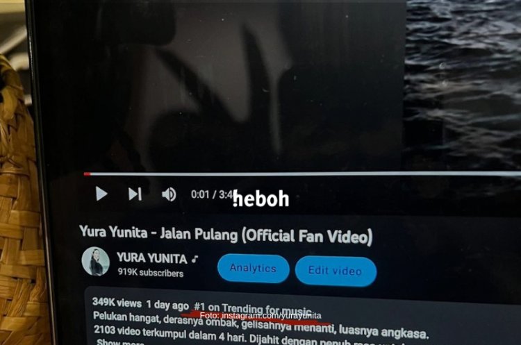 Fan Video Lagu 'Jalan Pulang' Yura Yunita Sukses Jadi Trending #1 di YouTube