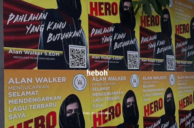 Viral DJ Asal Inggris, Alan Walker Bikin Poster Bak 'Caleg' di Kawasan Jakarta Buat Lagu Barunya