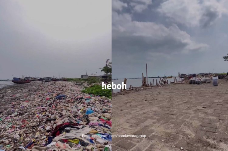 Kondisi Terbaru Pantai Terkotor di Indonesia Usai Dibersihkan Pandawara dan Warga
