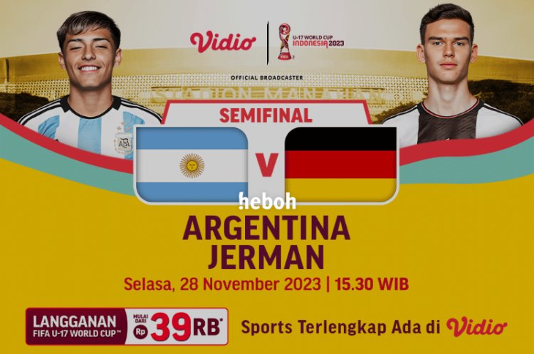 Link Siaran Langsung Piala Dunia U-17 Semifinal: Argentina Vs Jerman di Vidio!