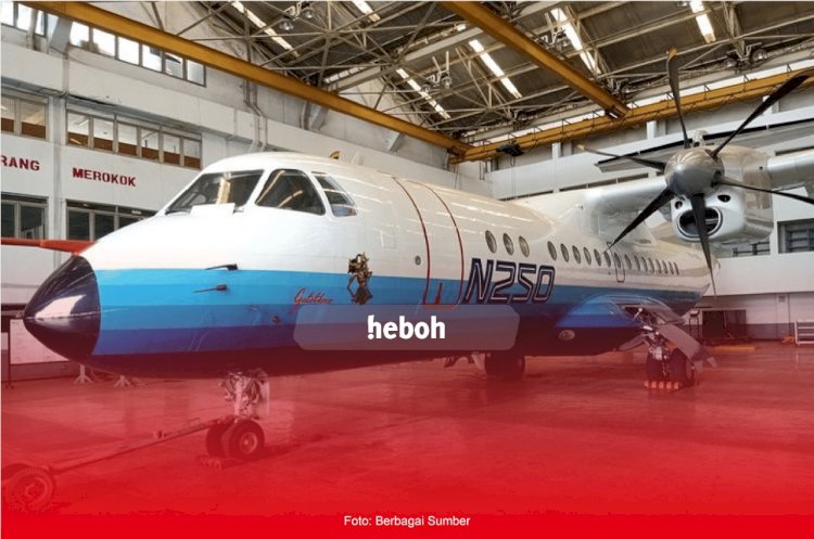 Pesawat N250 Gatotkaca Rancangan BJ. Habibie Akan Dimuseumkan di Yogyakarta